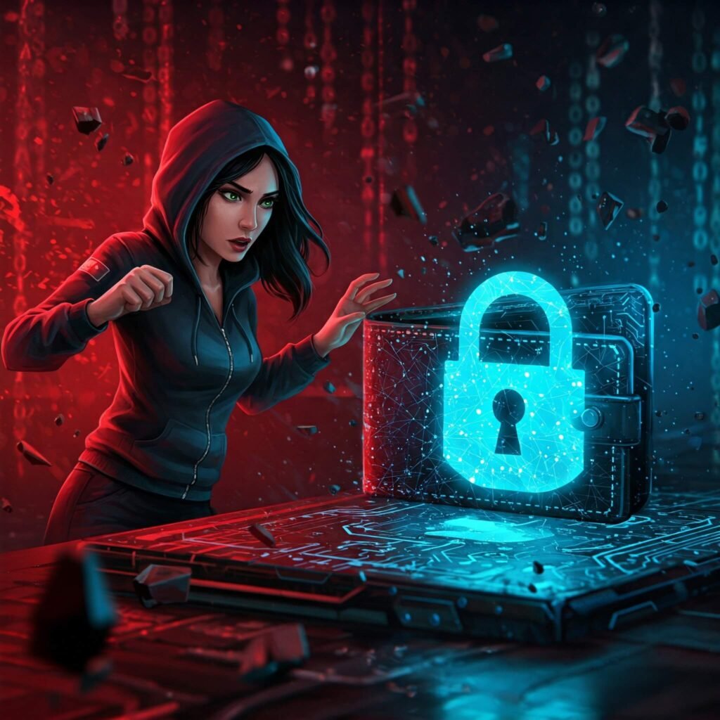 Hacker vs Secure Crypto Wallet