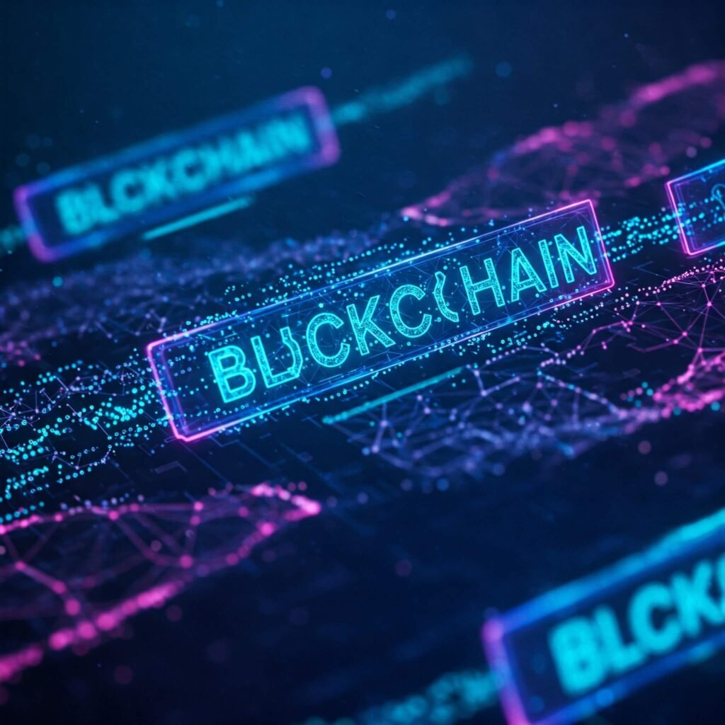 Blockchain Network Illustration
