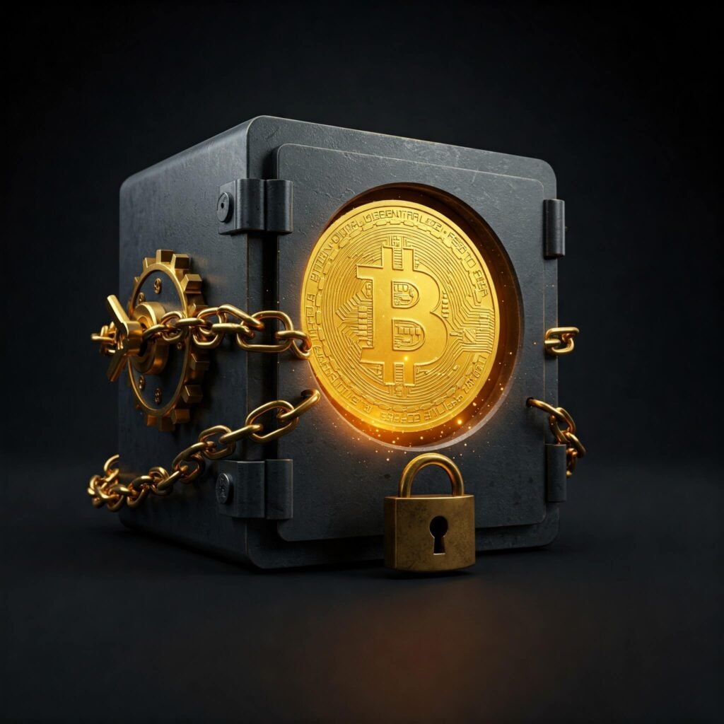Glowing Bitcoin Vault