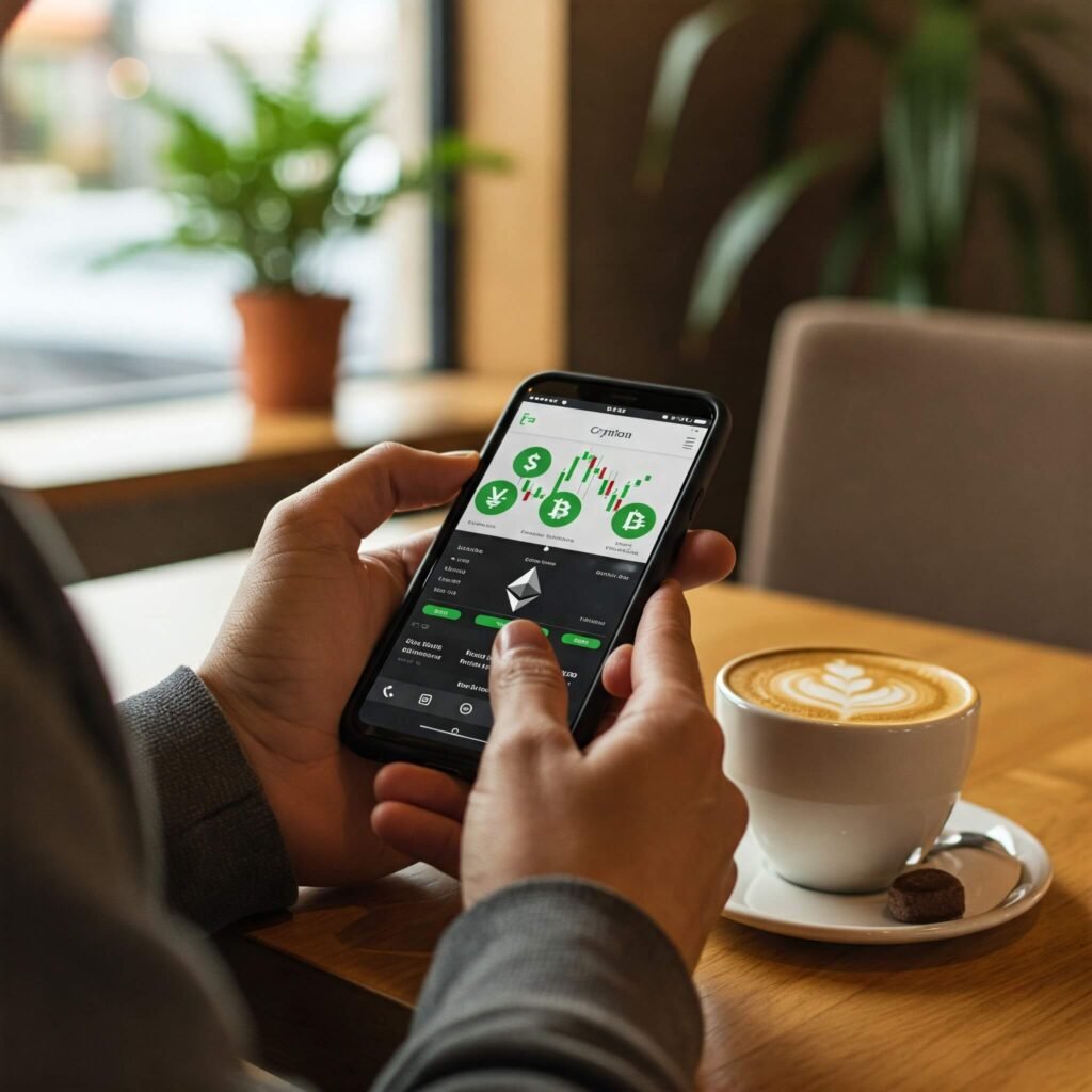 Crypto App Coffee Shop