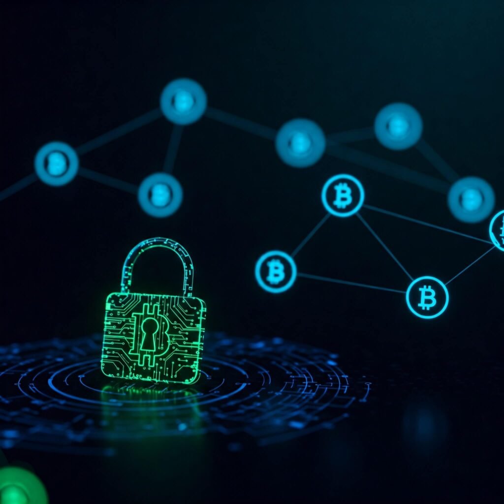Secure Bitcoin blockchain network.