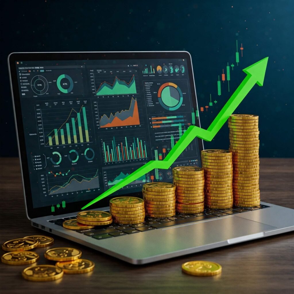 Financial growth visualization